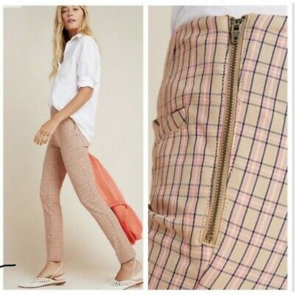 Anthropologie Essential Slim pants with side zipper